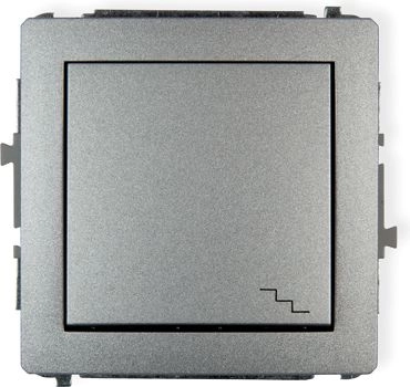 DECO recessed stair connector silver metallic