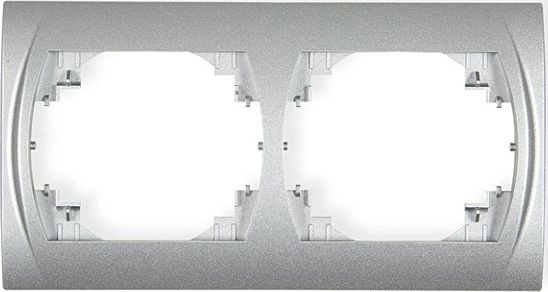 Karlik LOGO Horizontal double frame  silver
