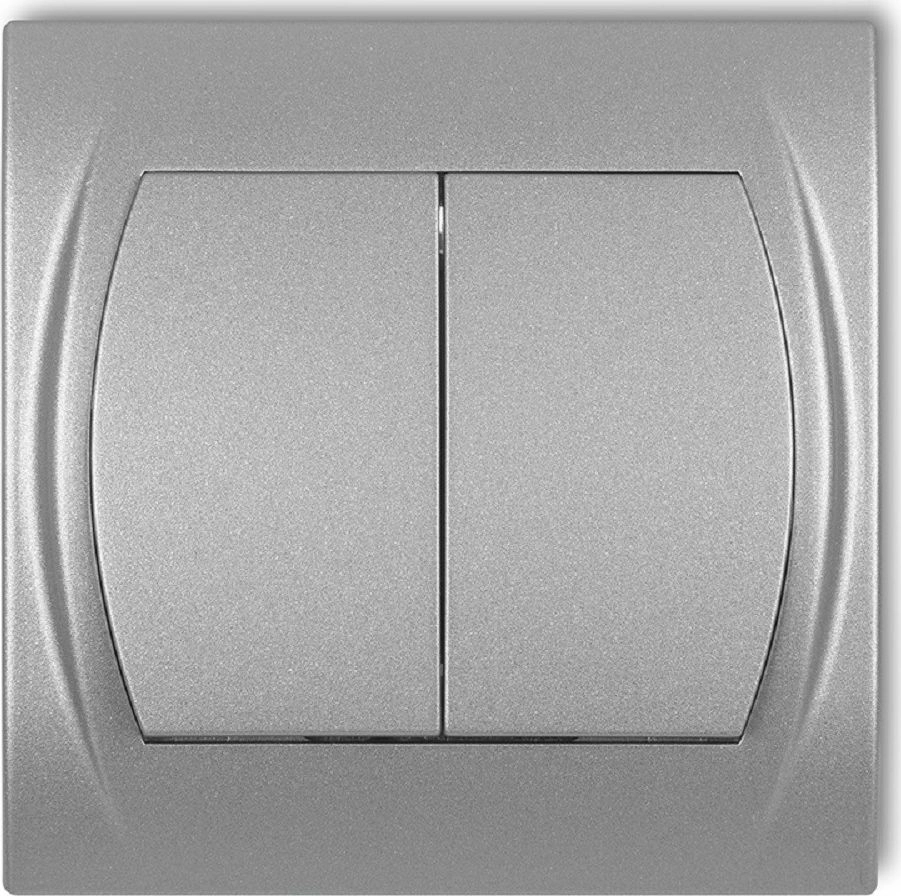 Karlik Logo candlestick connector  metallic silver