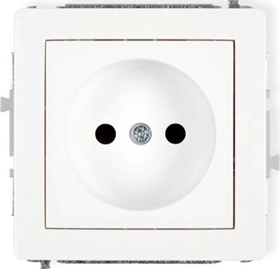 DECO single socket b/u 2P white