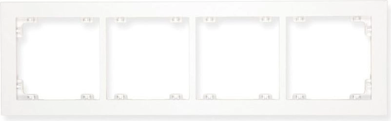DECO universal quadruple frame  white (DR-4)