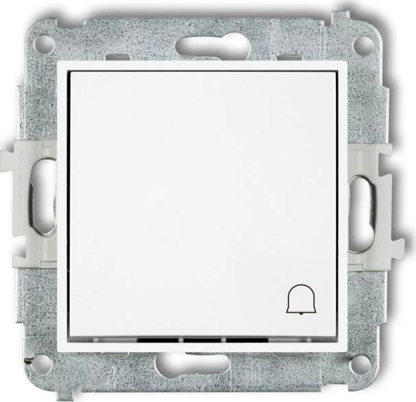 Karlik MINI Przycisk /dzwonek/ biały MWP-4