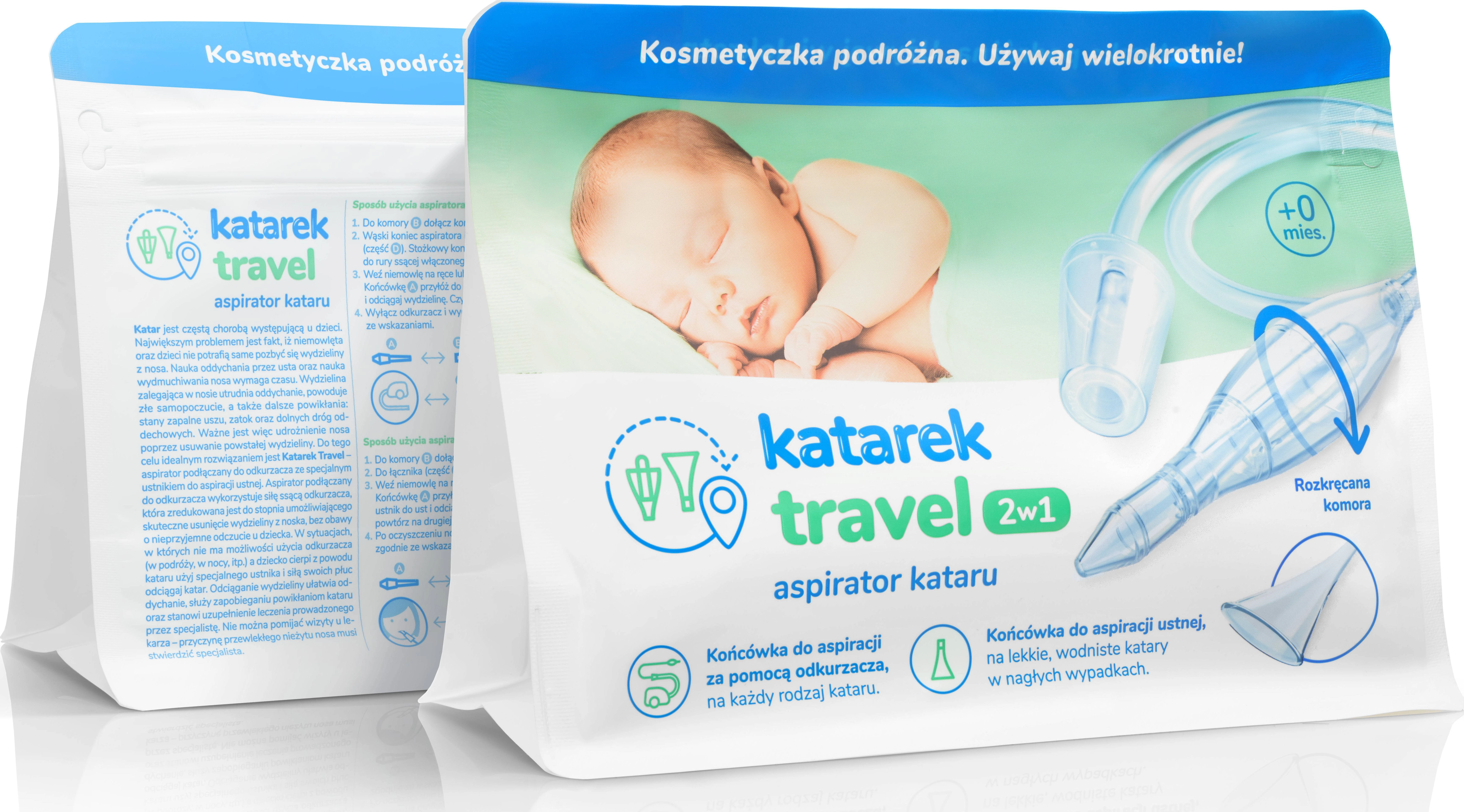 Katarek Aspirator Katarek Travel 2in1 5905279336155