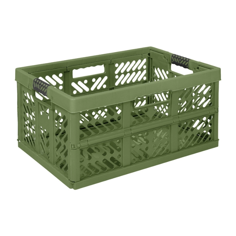 Folding box with load capacity up