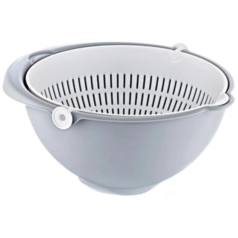 Bowl-colander 2in1 Stella 25x25x12cm white/grey 0610526130