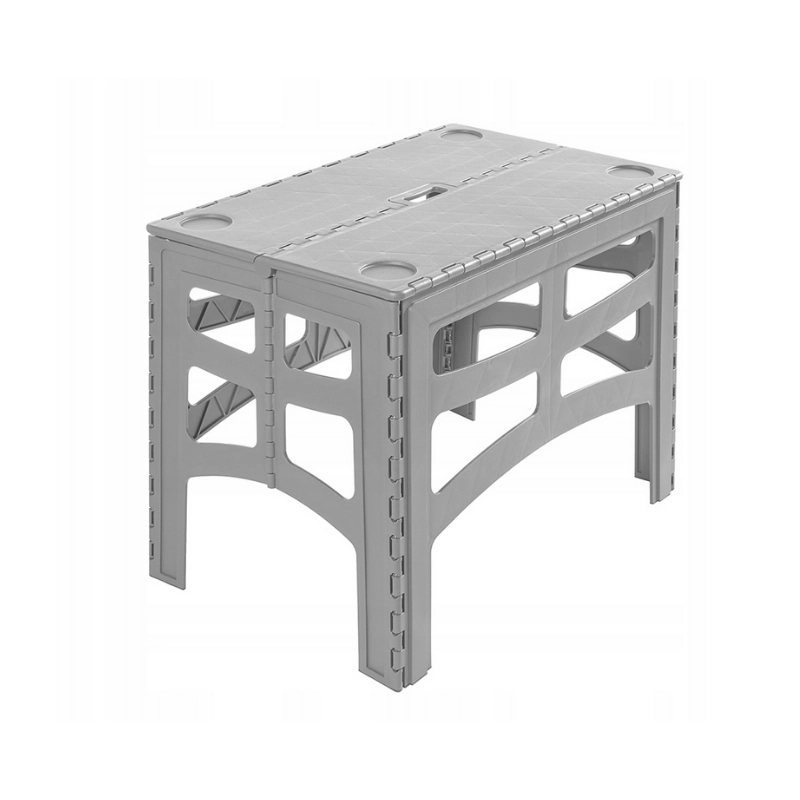 Folding outdoor table L with load