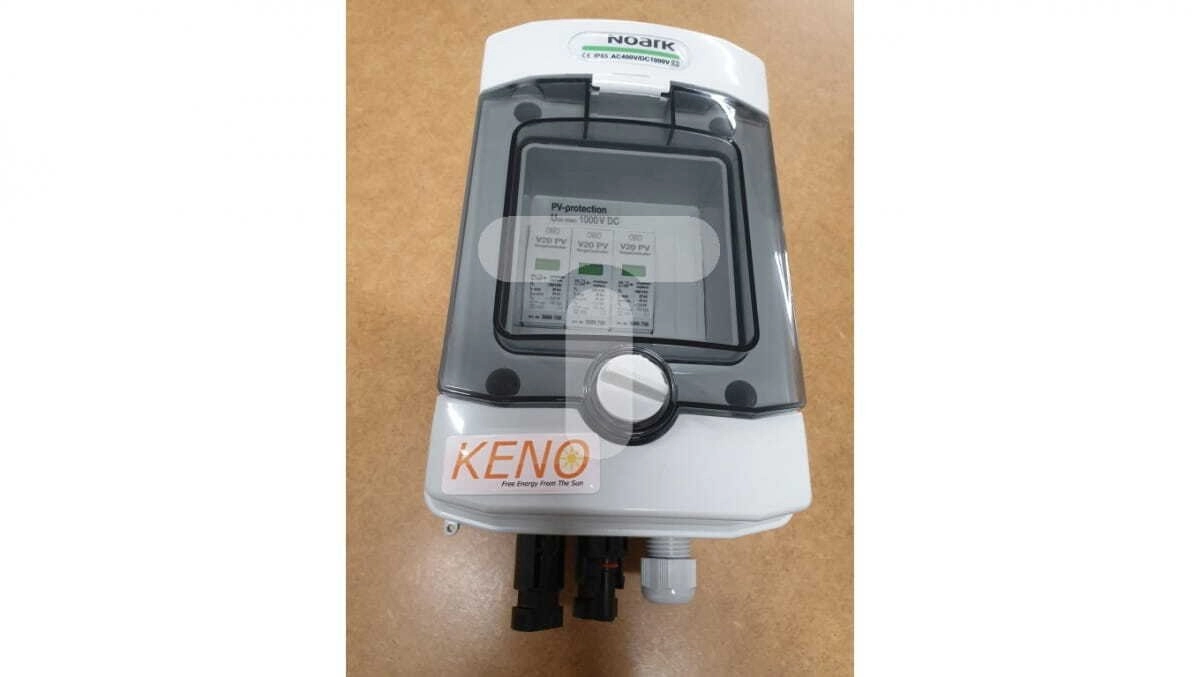 Hermetic junction box with DC surge