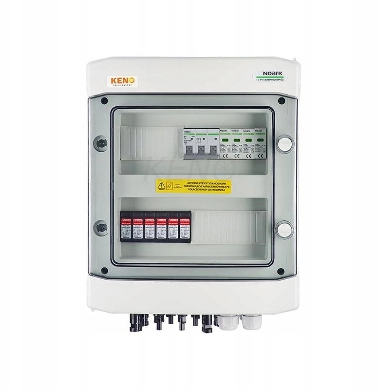 Junction box with DC + AC