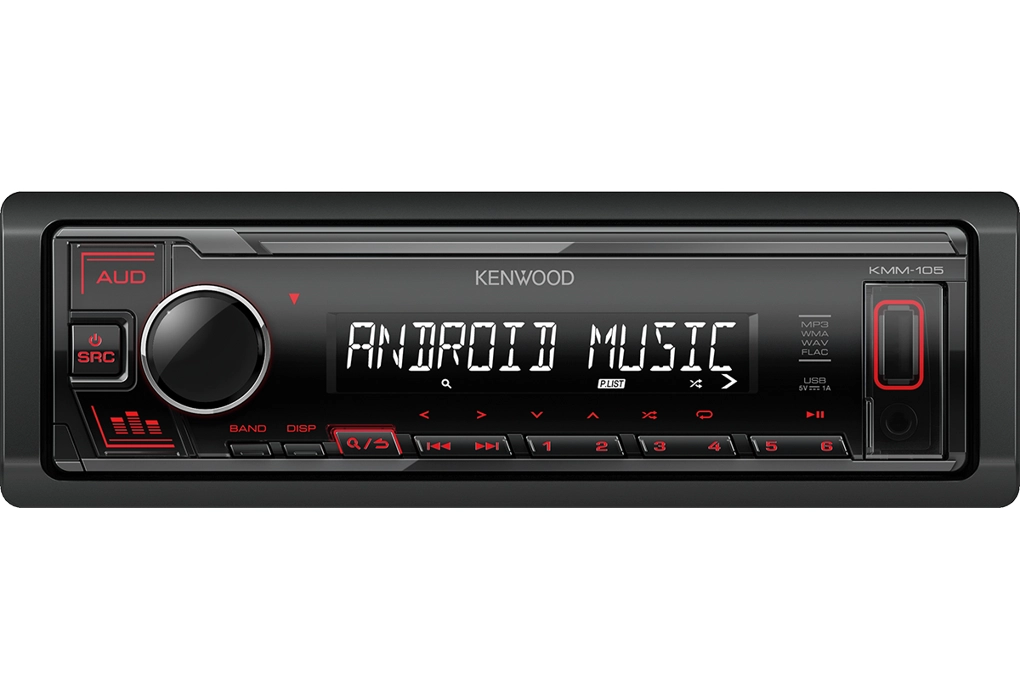 Kenwood KMM-105RY car media receiver Black
