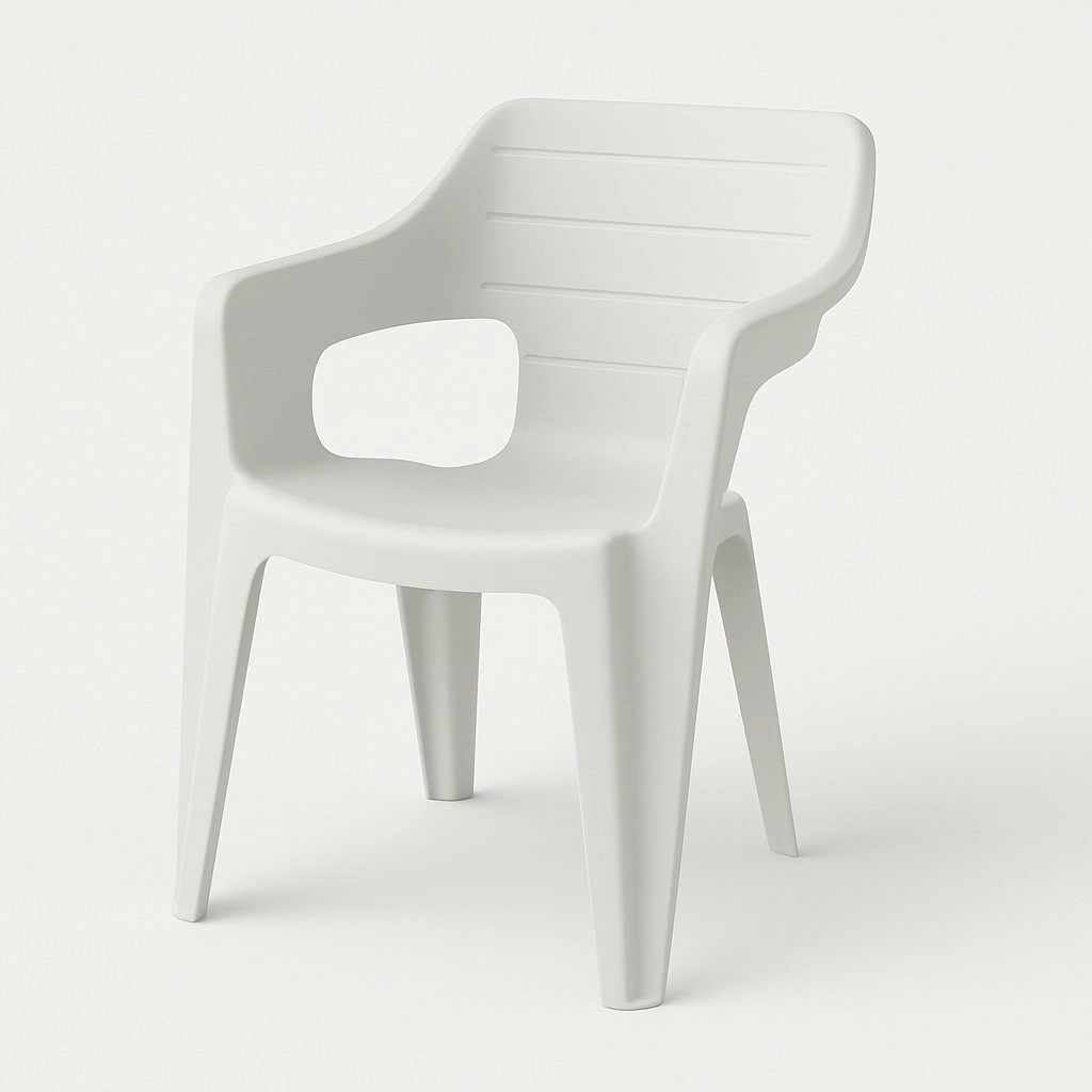 Garden chair Bilbao Low Back white