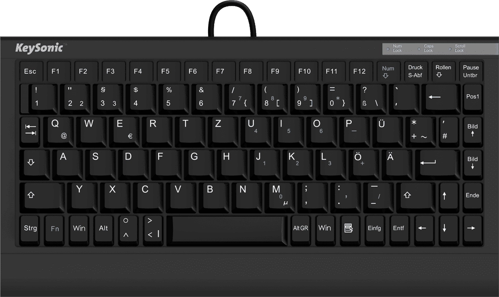 KeySonic ACK-595C+ keyboard Office USB QWERTZ