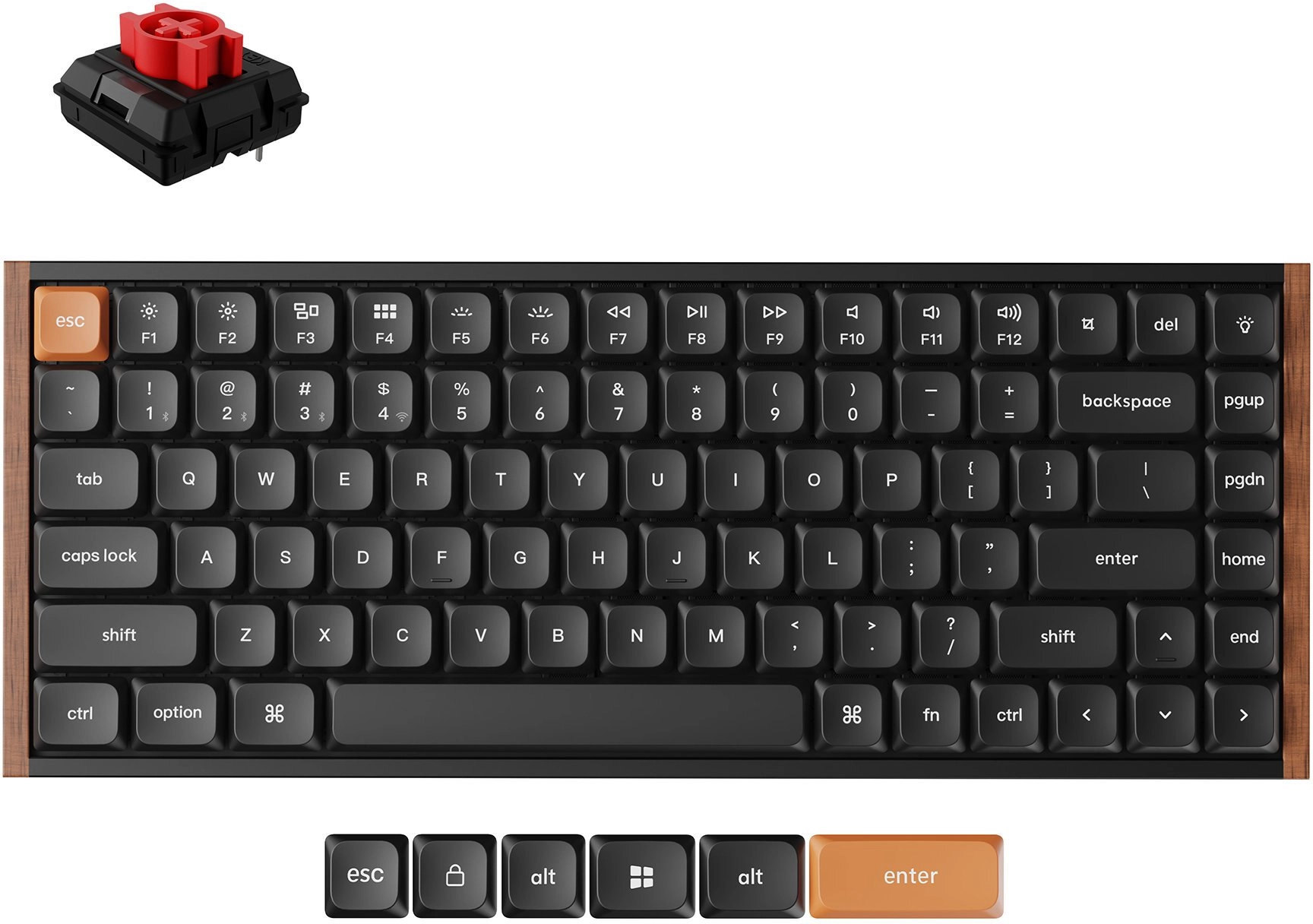 Klawiatura gamingowa Keychron K3M-F1 75% Red