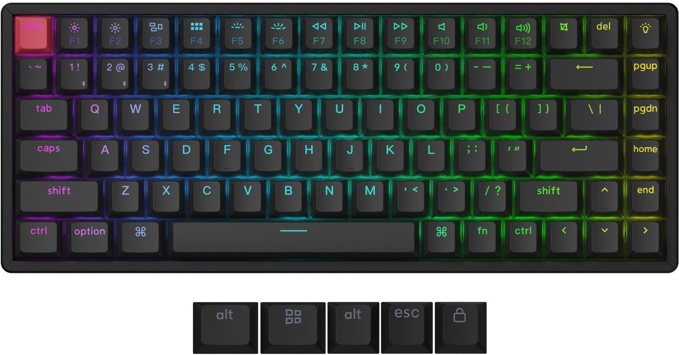 Keychron K2 v3 QMK Keychron Super Brown tastatūra (4895248886389)