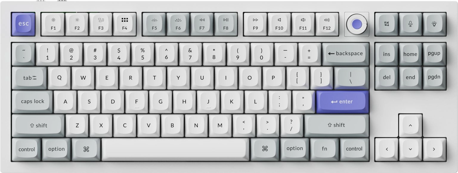Keychron Q3 HE 8K Keychron Lime magnētiskais slēdzis (Q3HW-P1)