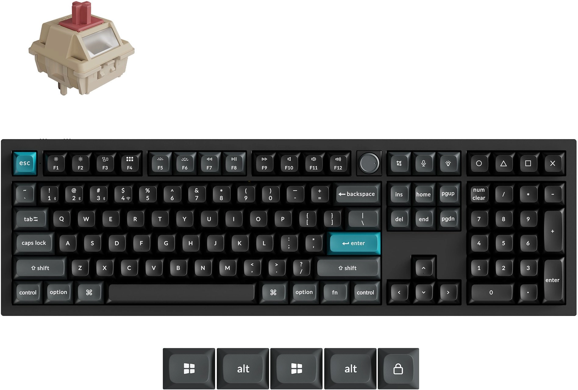 Klawiatura Keychron KEYBOARD WRL Q6 ULTRA/BLACK
