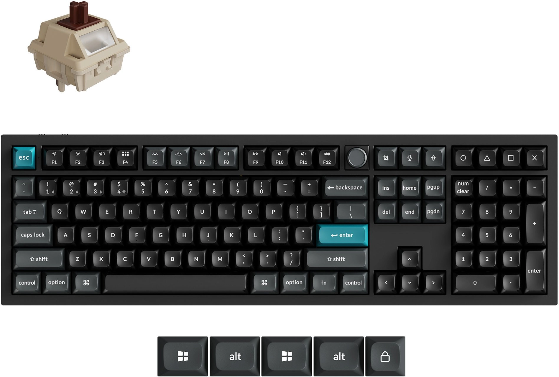 Klawiatura Keychron KEYBOARD WRL Q6 ULTRA/BLACK