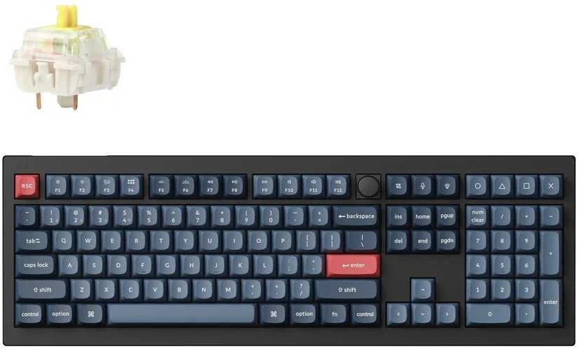 KEYBOARD WRL V6 MAX/CARBON BLACK V6M-D4