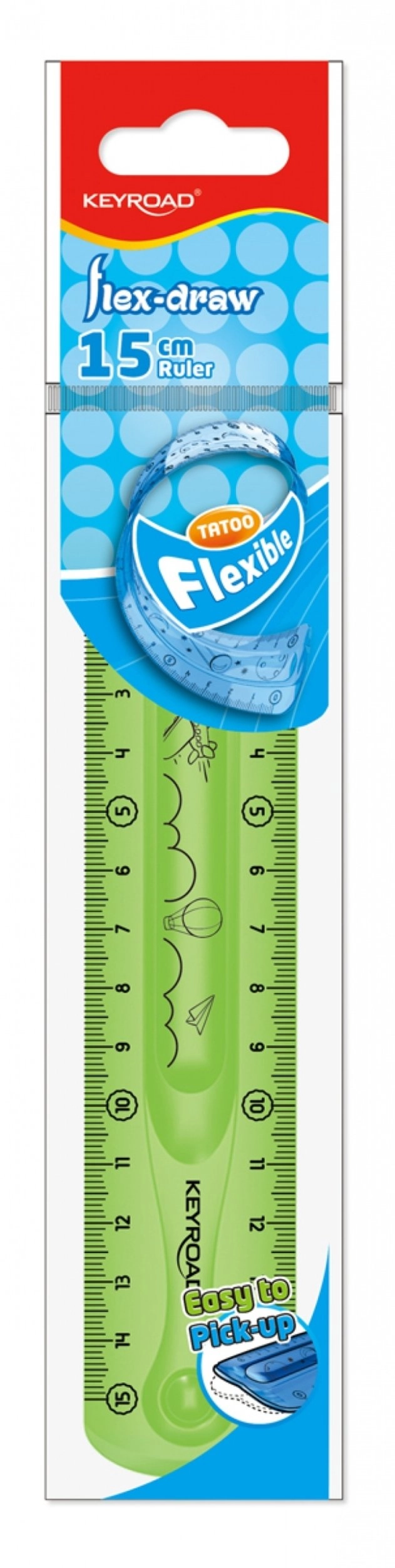 Keyroad KEYROAD Tatoo ruler  15 cm