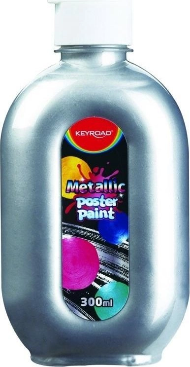 Metallic silver poster paint 300ml KR972111
