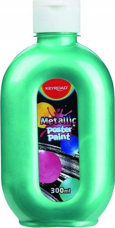 Keyroad Farba plakatowa KEYROAD  metaliczna  300ml