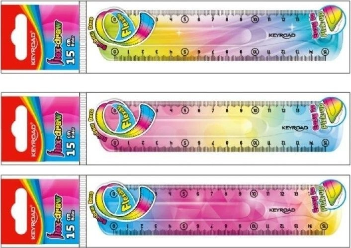 Keyroad Linijka KEYROAD 15 cm elastyczna