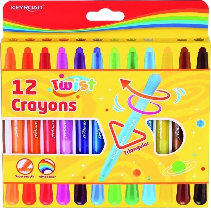 Keyroad KEYROAD Twist crayons twistable 12