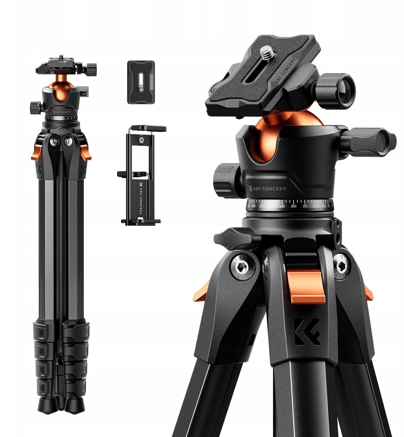 Kf Tripod Photo Video Tripod 162cm
