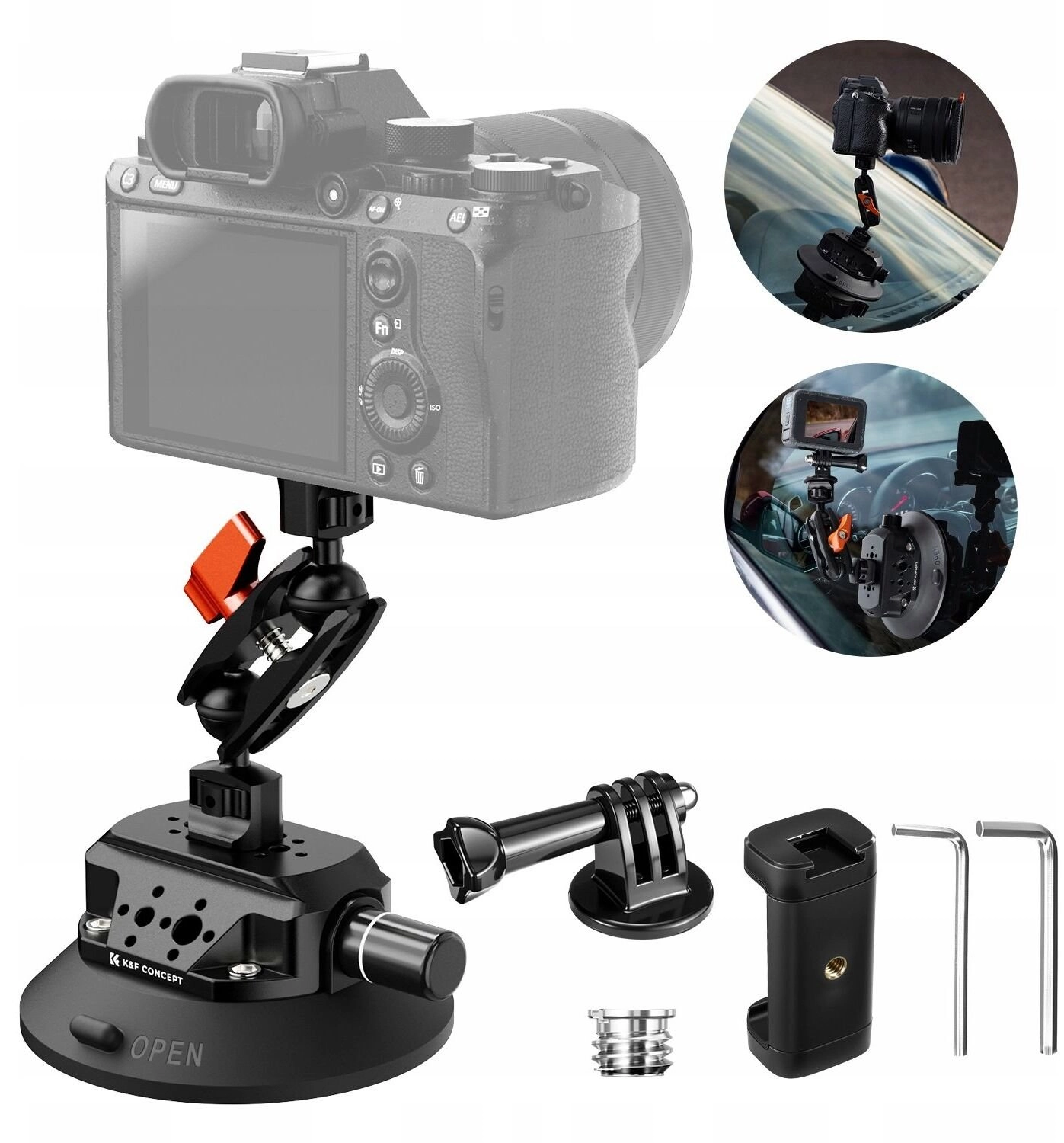 Kf Strong Suction Cup Glass Holder