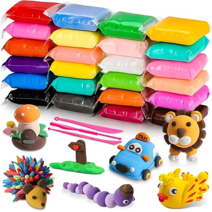 Rotaļlietas Kiddyz 24pcs Modelling Clay Set