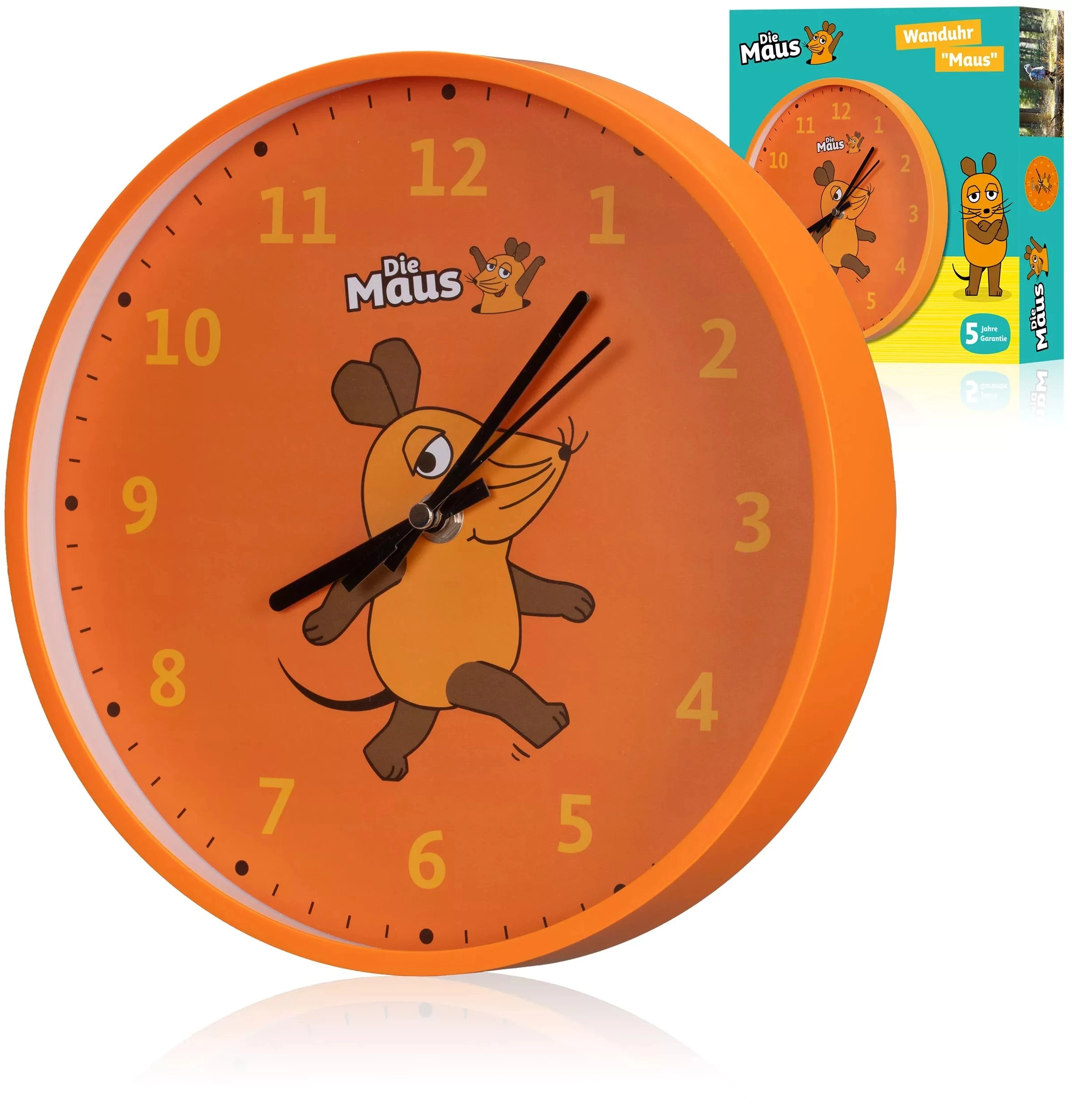 DieMaus Wall Clock for Kids DieMaus