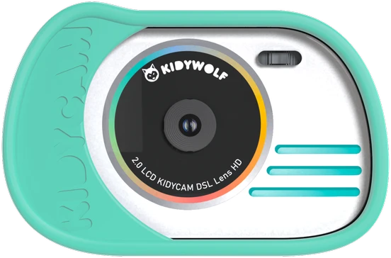 KIDYWOLF Waterproof Digital Camera  Mint  KIDYCAM-CY
