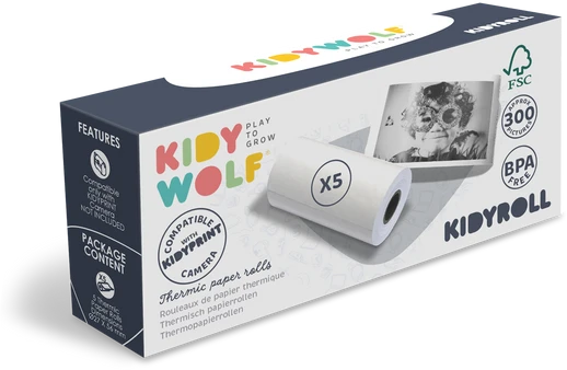 Kidywolf Paper Rolls for thermic printer