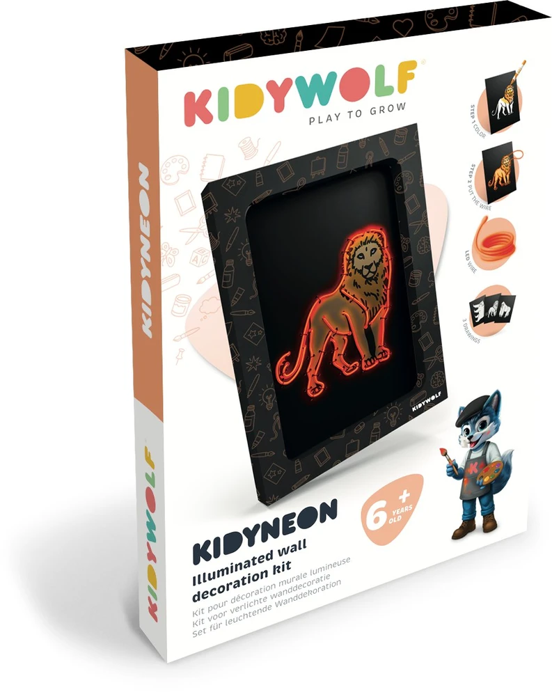Kidywolf Illuminated Wall Decoration Kit 3-pieces