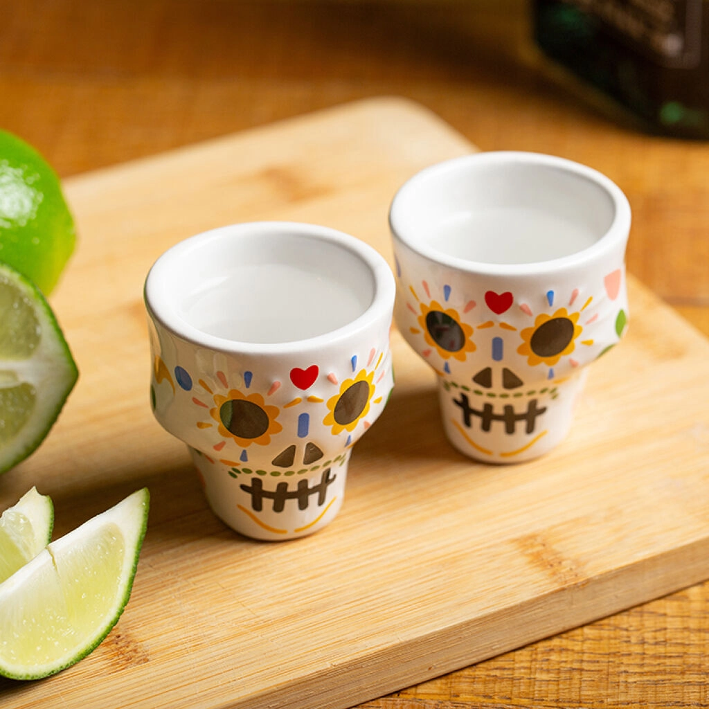 Kikkerland - Sugar Skull Shot Glasses