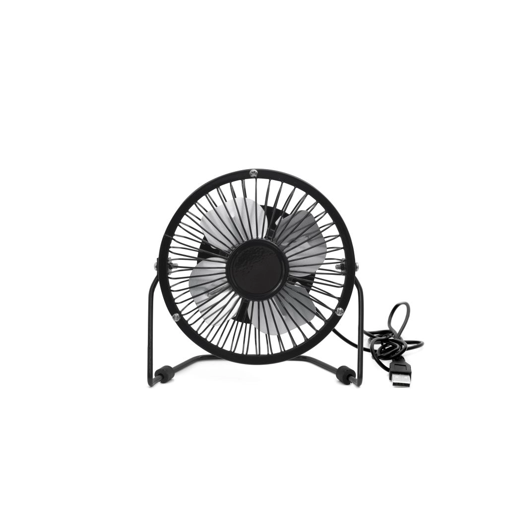 Usb Metal Desk Fan - Black