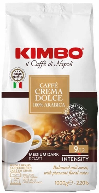 Kimbo Crema Dolce Arabica coffee beans