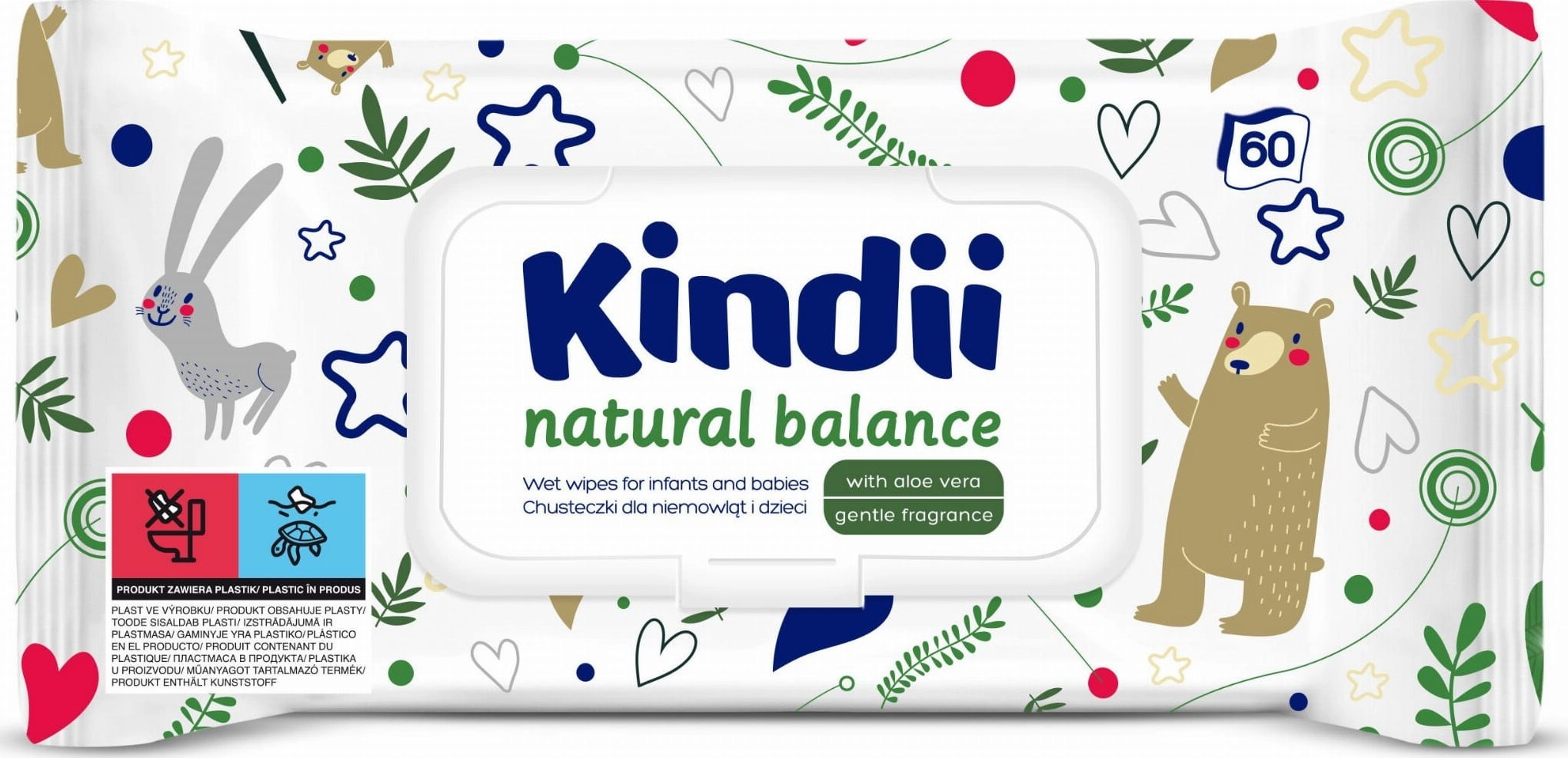 Wet wipes for babies Kindii Natural
