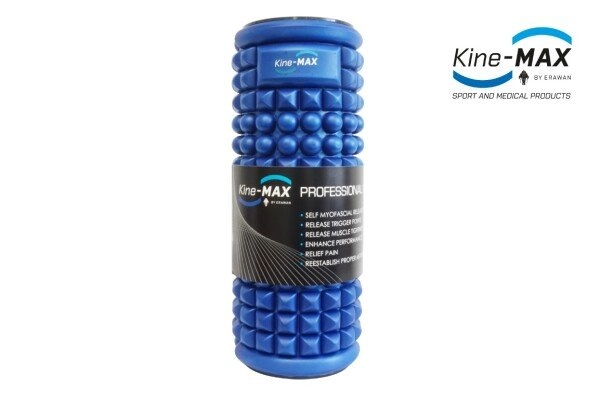 KINE-MAX Foam massage roll blue 33cm