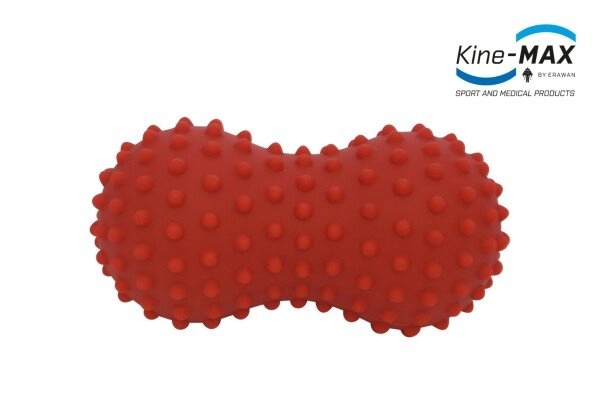 KINE-MAX Spikey double massage ball red