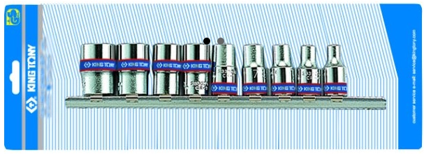 KING TONY SET OF SOCKETS 1/4&quot