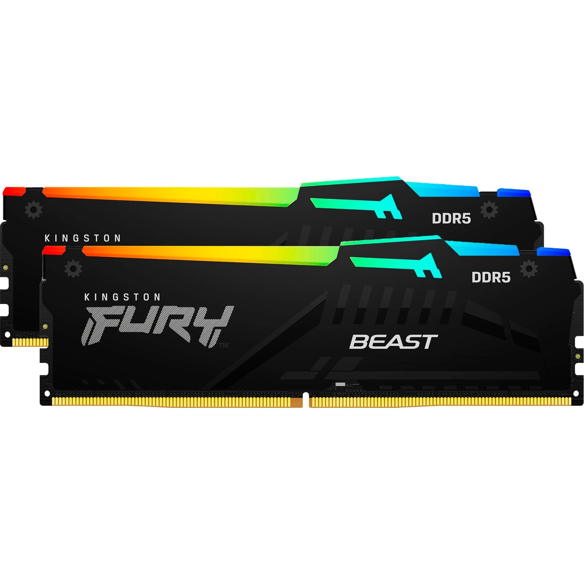 Kingston Technology FURY Beast RGB atmiņas modulis 64 GB 2 x 32 GB DDR5 6000 MT/s 288-pin DIMM ECC