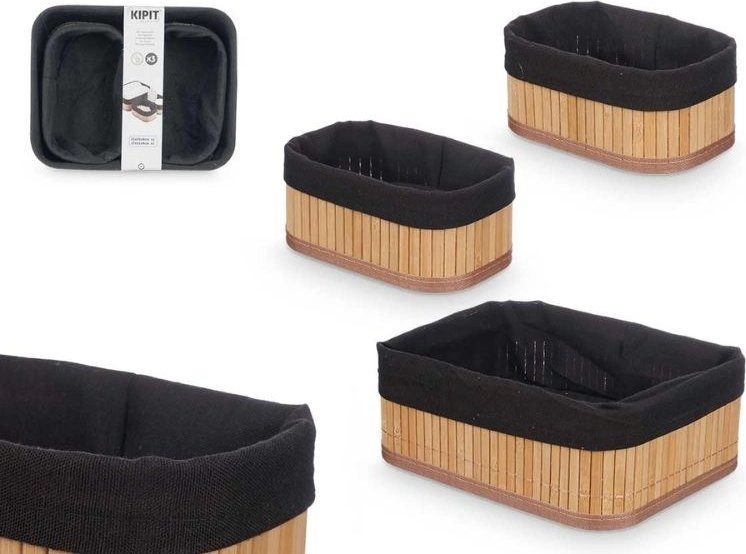 Kipit VIVID bamboo bathroom baskets  3