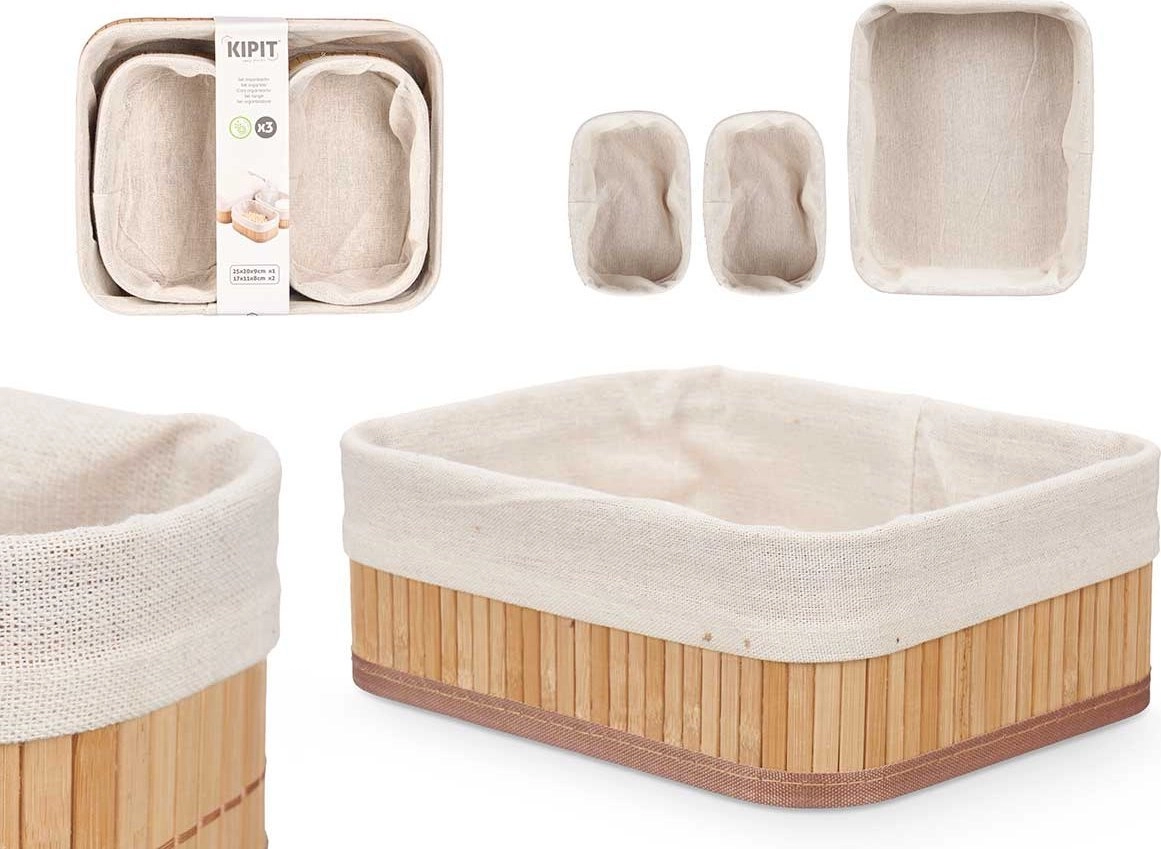 Kipit VIVID bamboo bathroom baskets 3