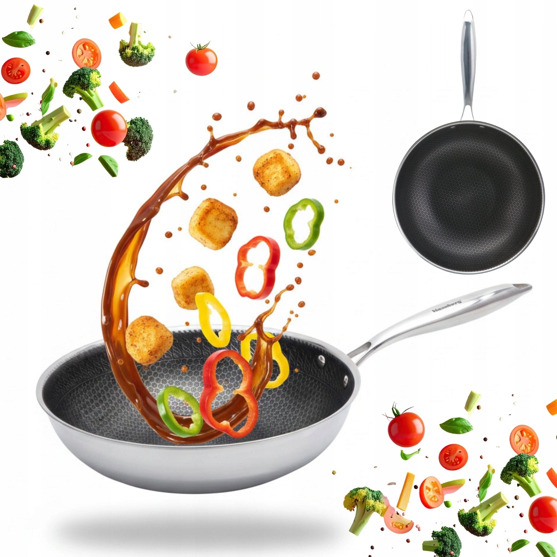 Klausberg frying pan STEEL WOK PAN