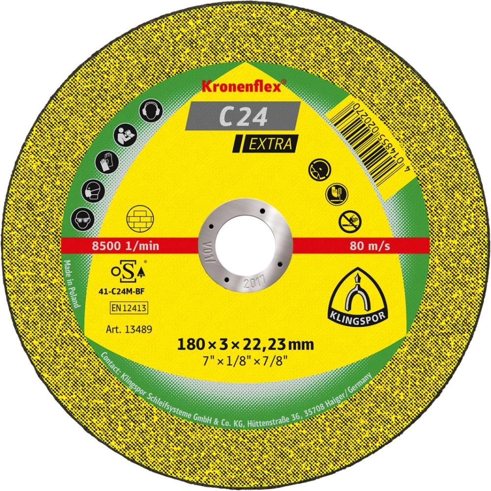 Klingspor Tarcza tnąca do kamienia 230x3mm