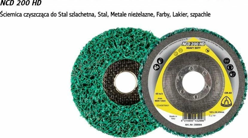 Klingspor KLINGSPOR ŚCIERNICA CZYSZCZĄCA 125mm NCD
