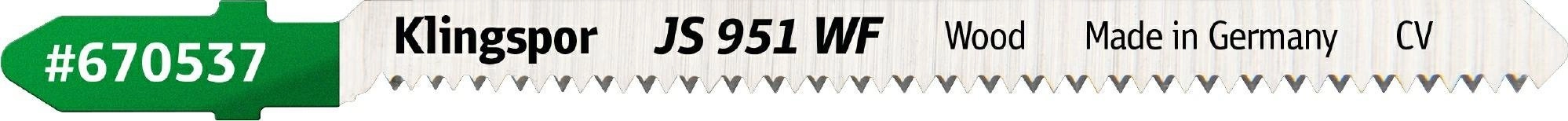 Klingspor KLINGSPOR JIGSAW BLADE 100x8x1.45mm
