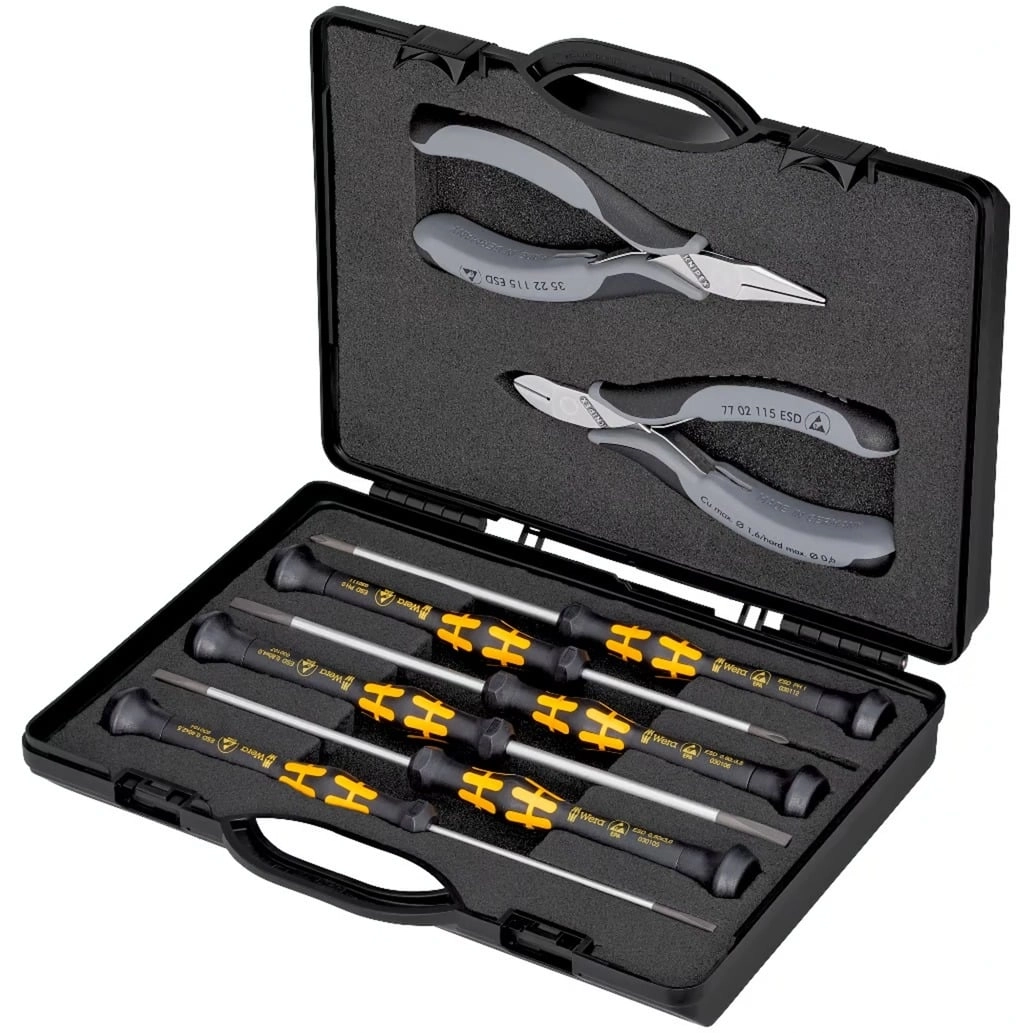 Knipex electronics pliers set ESD  8