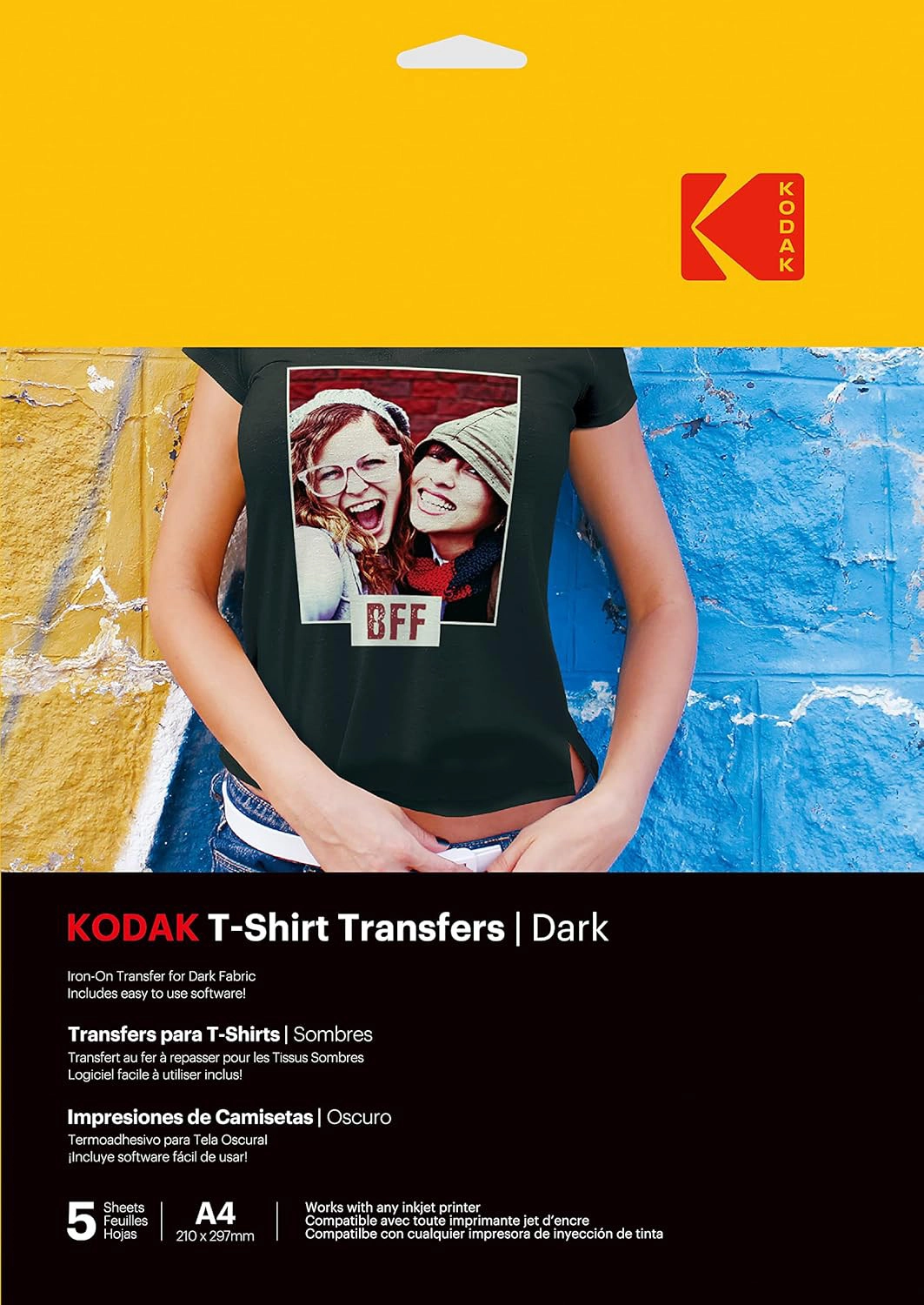 Kodak T-Shirt Transfers Dark 5pcs (3510553)