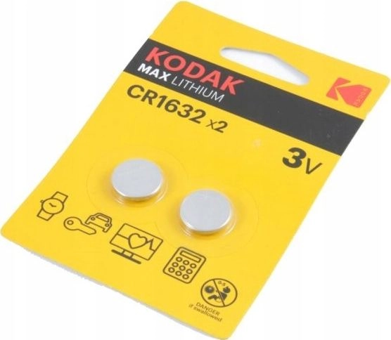 Max lithiumCR1632 2pcs BALKODBAT0029 KODAK CR1632